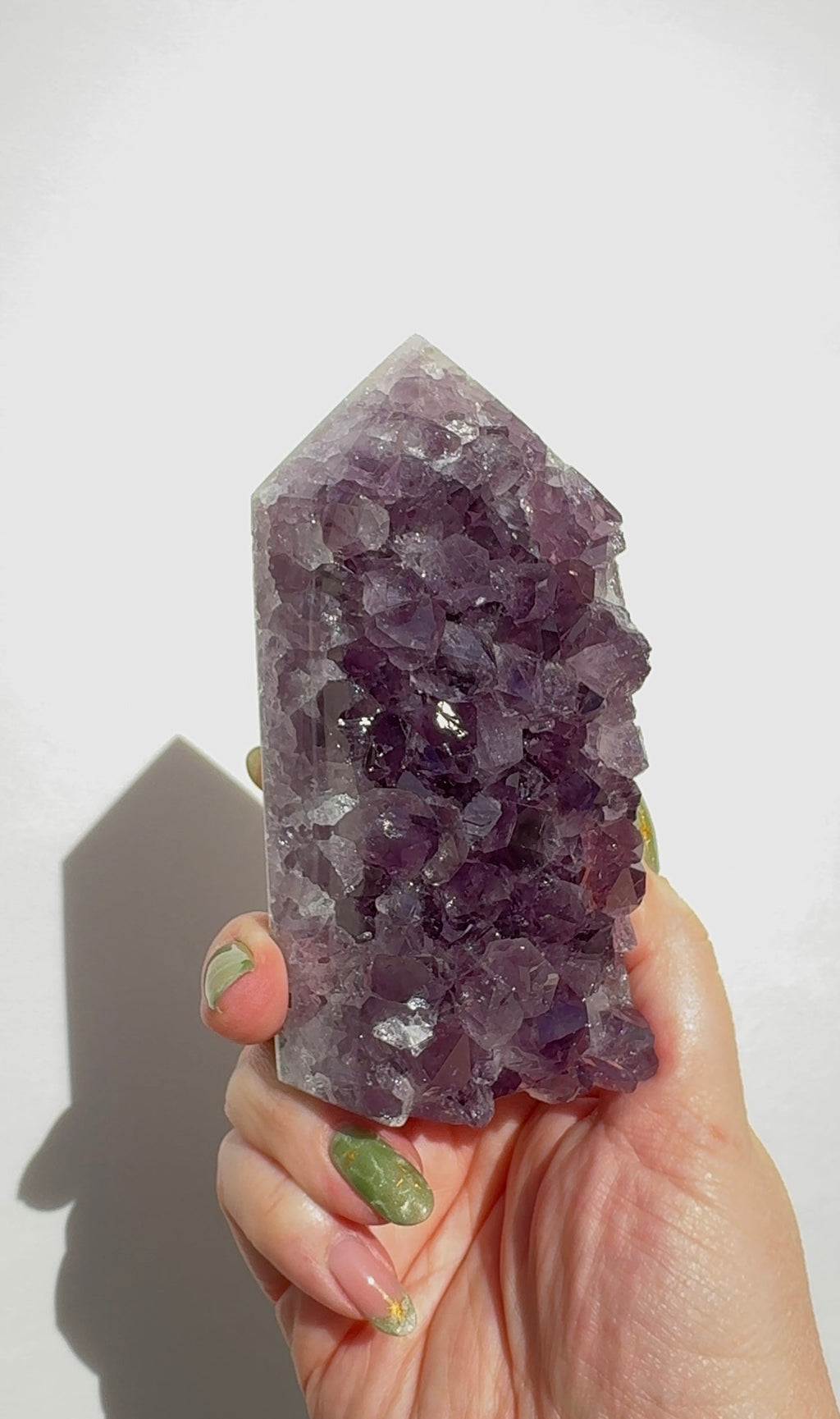 High Quality Purple Amethyst Tower