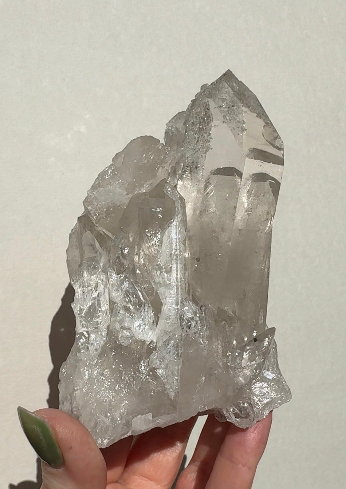 Quartz Cluster with Sugar Druzy