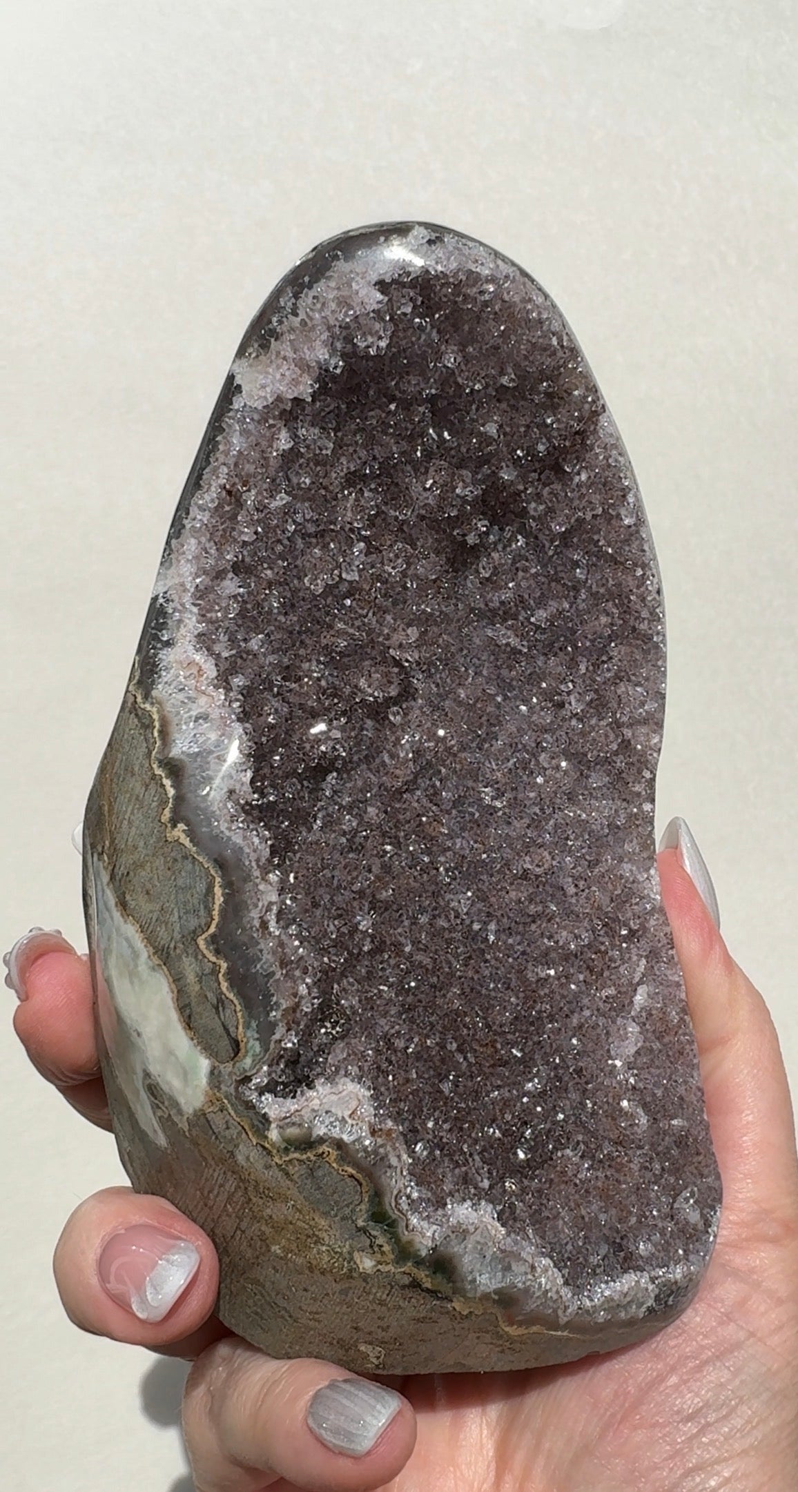 Uruguay Rainbow Amethyst Cutbase
