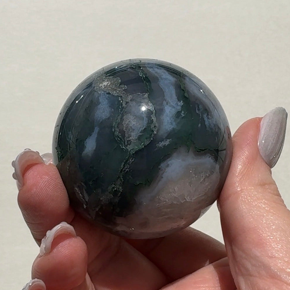 Moss Agate Sphere | B