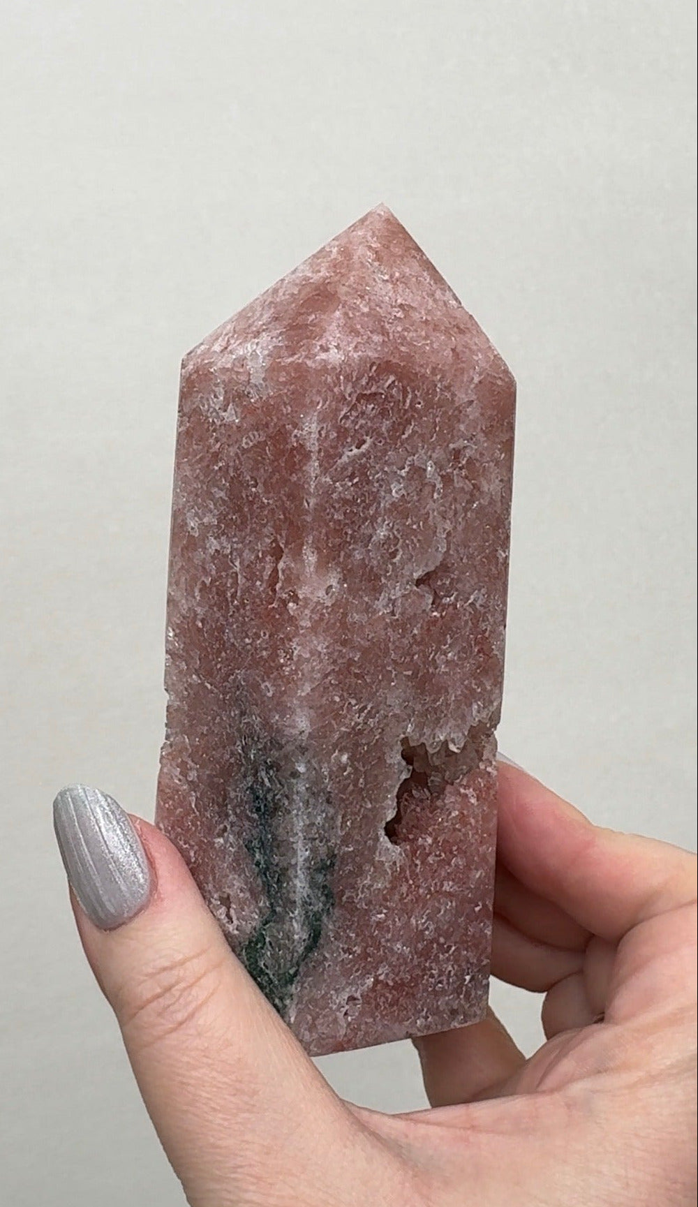 High Quality Druzy Pink Amethyst Tower