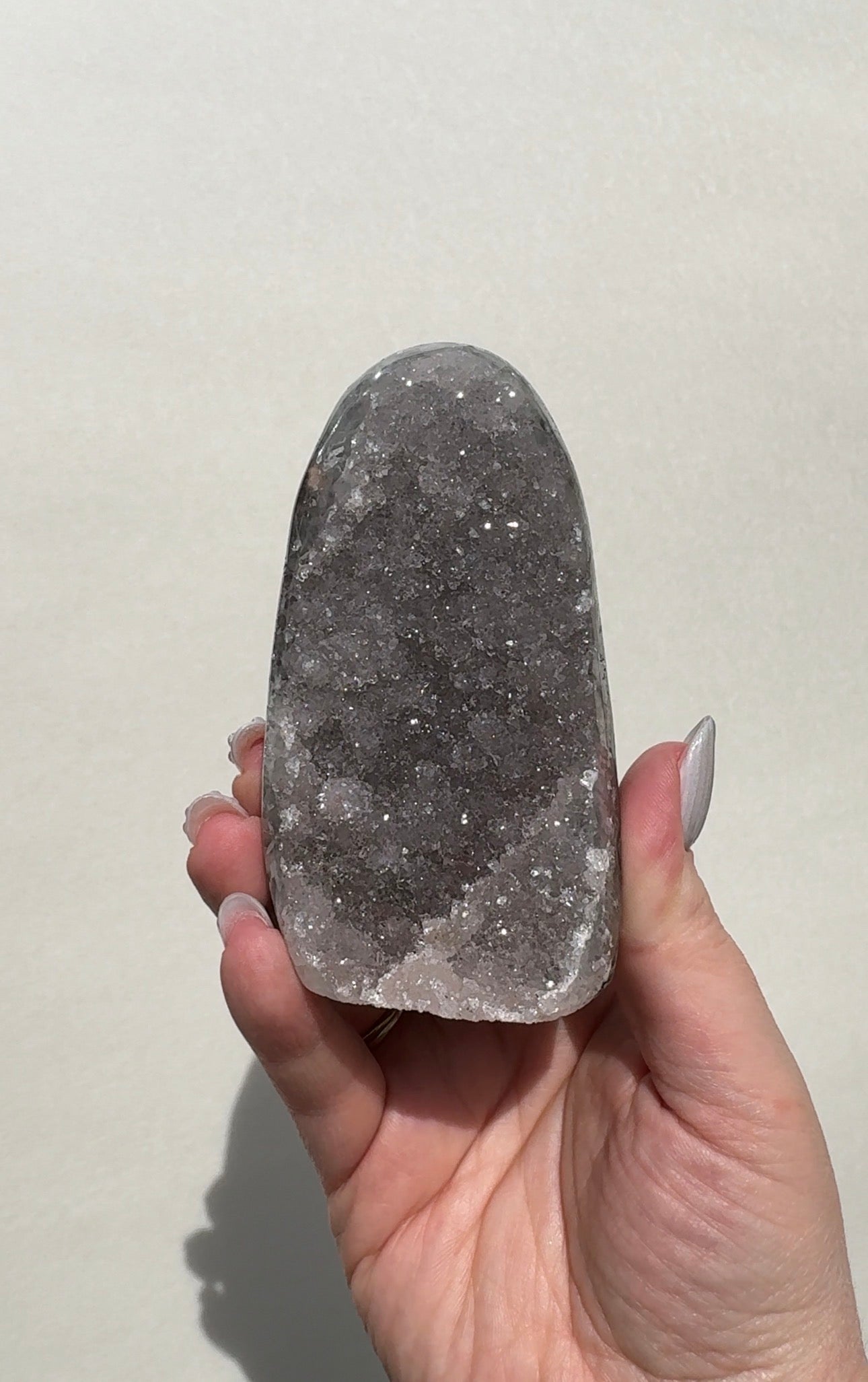 Druzy Uruguay Rainbow Amethyst Cutbase