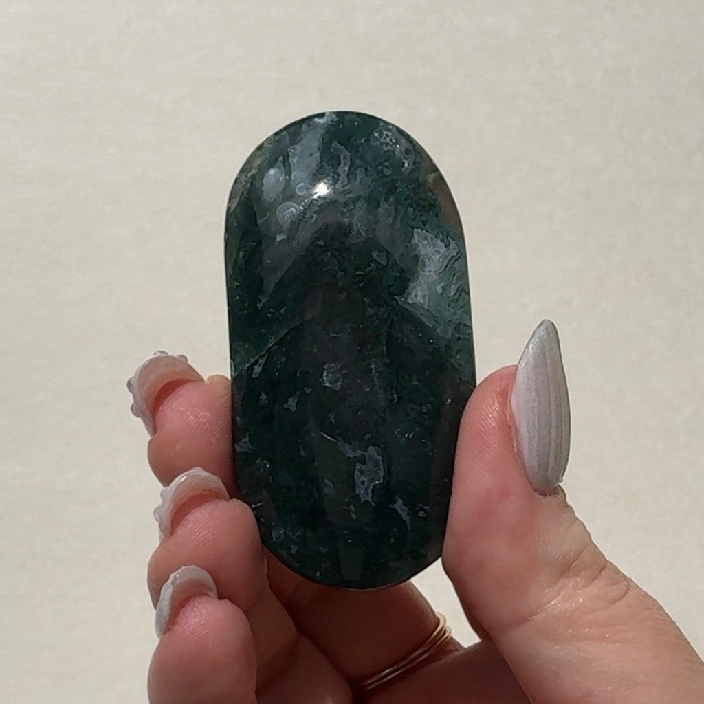 Moss Agate Palmstone | C