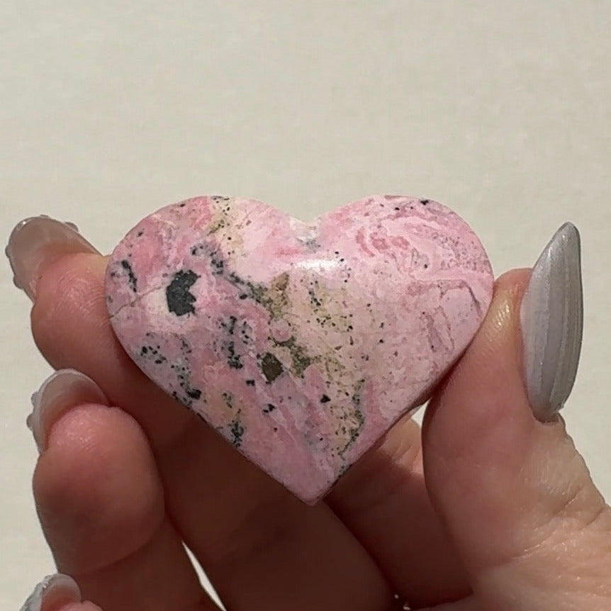 Peruvian Rhodonite Heart | H