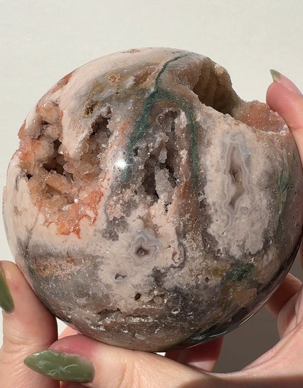 XL Druzy Pink Amethyst Sphere