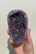 Uruguay Amethyst Cutbase with Calcite