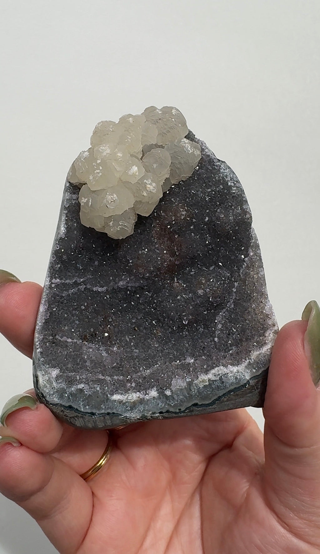 Uruguay Galaxy Amethyst with Calcite