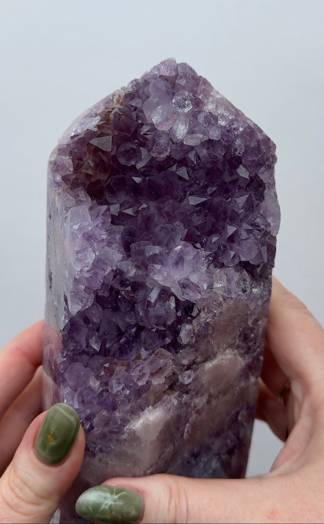 XL High Quality Druzy Pink Amethyst Tower