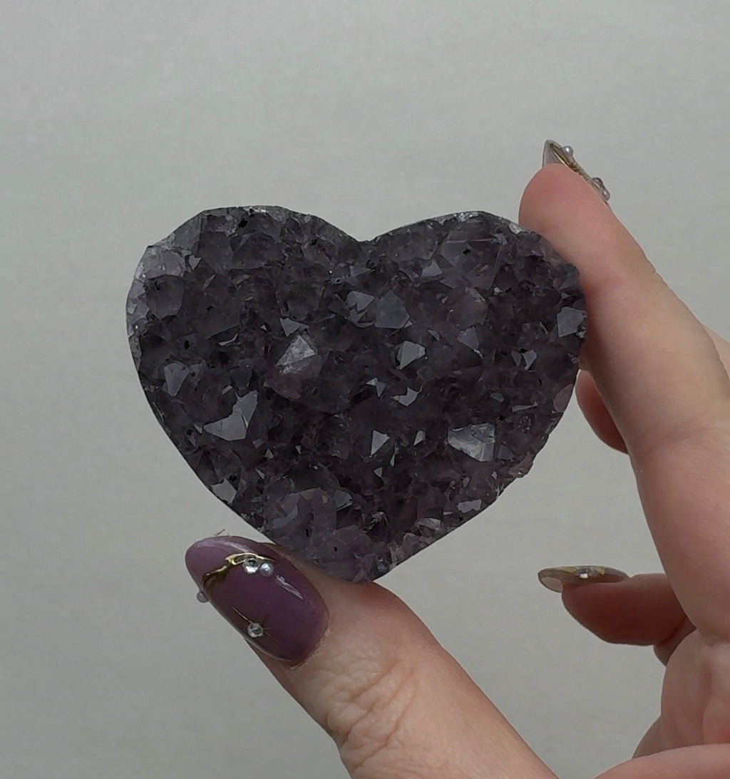 Purple Amethyst Heart | HB