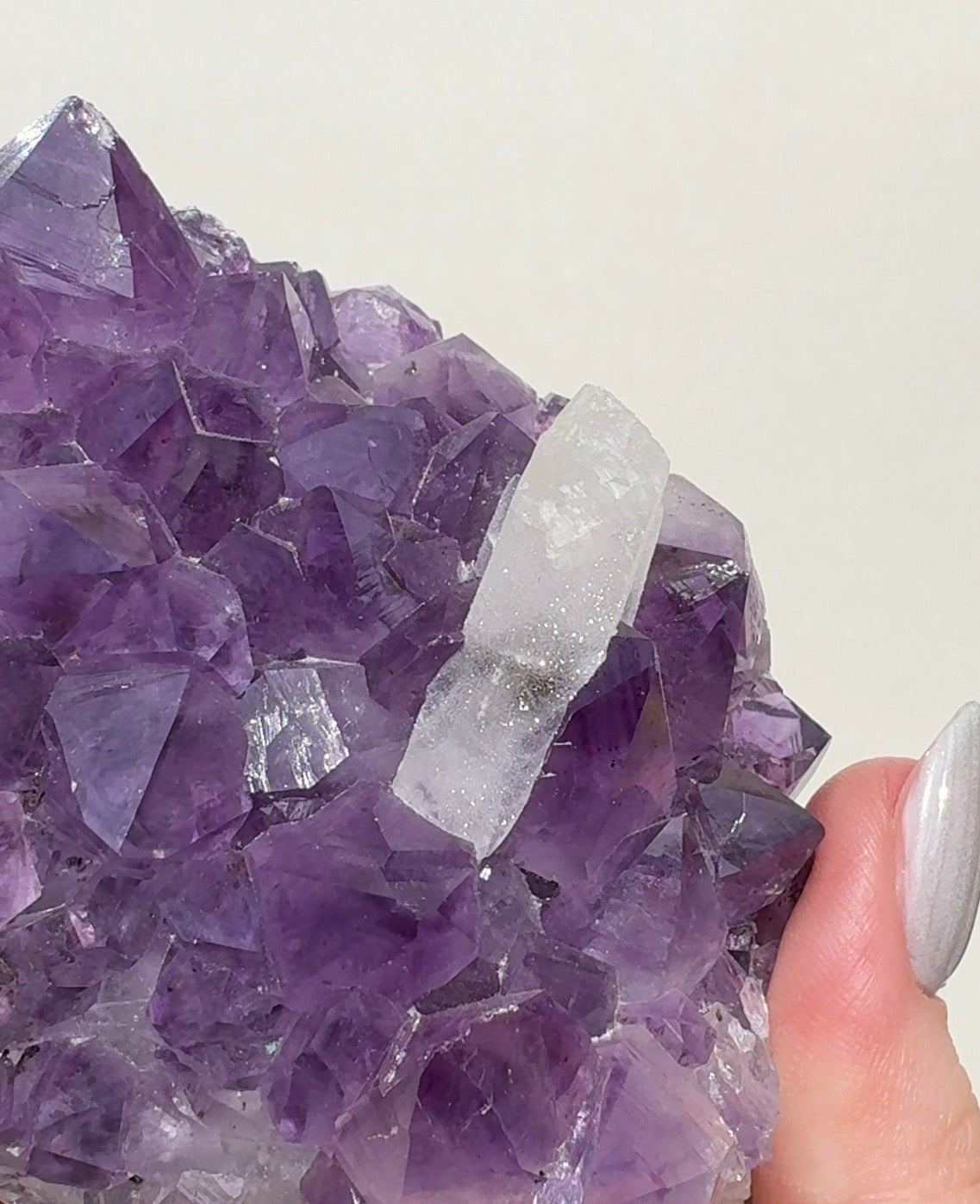 Purple Amethyst with Sugar Calcite Freeform