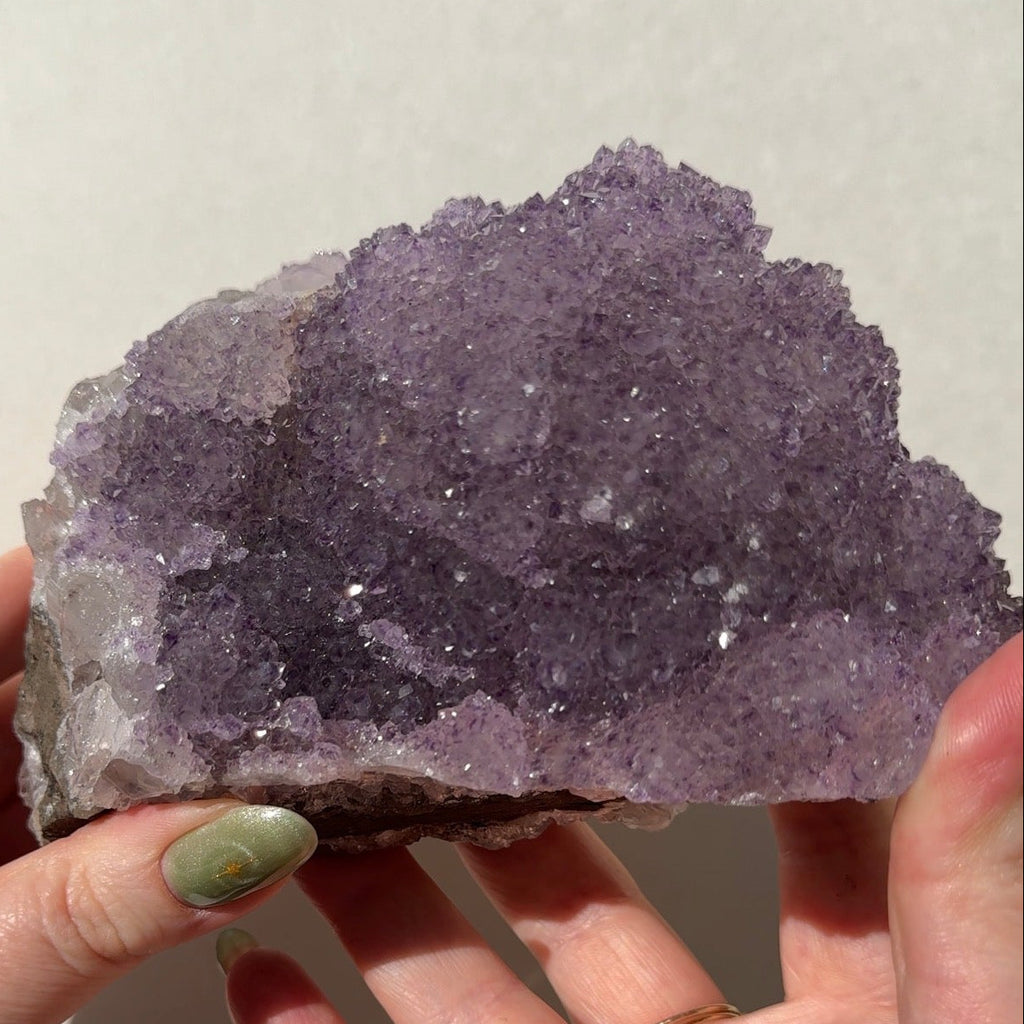 XL Double Sided Purple Amethyst Flower