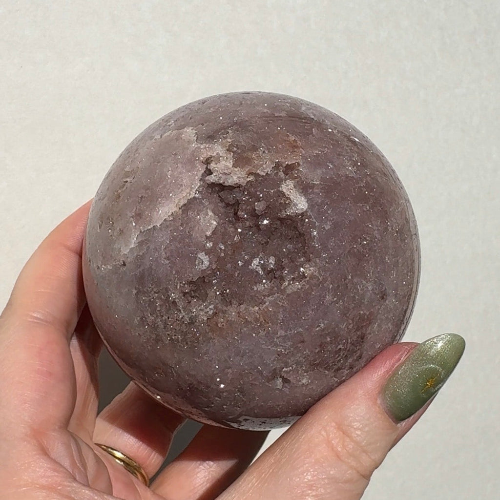 Druzy Pink Amethst Sphere