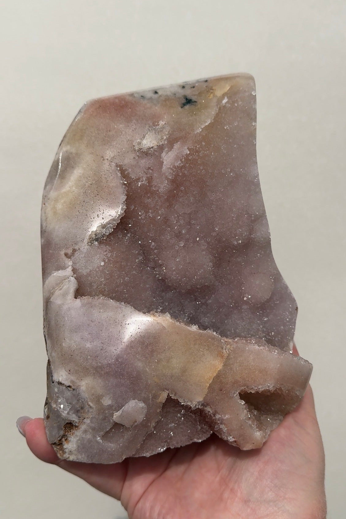 XL Druzy Pink Amethyst Freeform