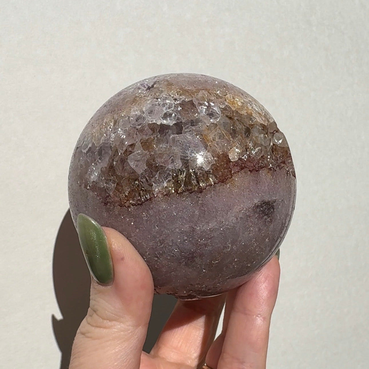 Druzy Pink Amethst Sphere