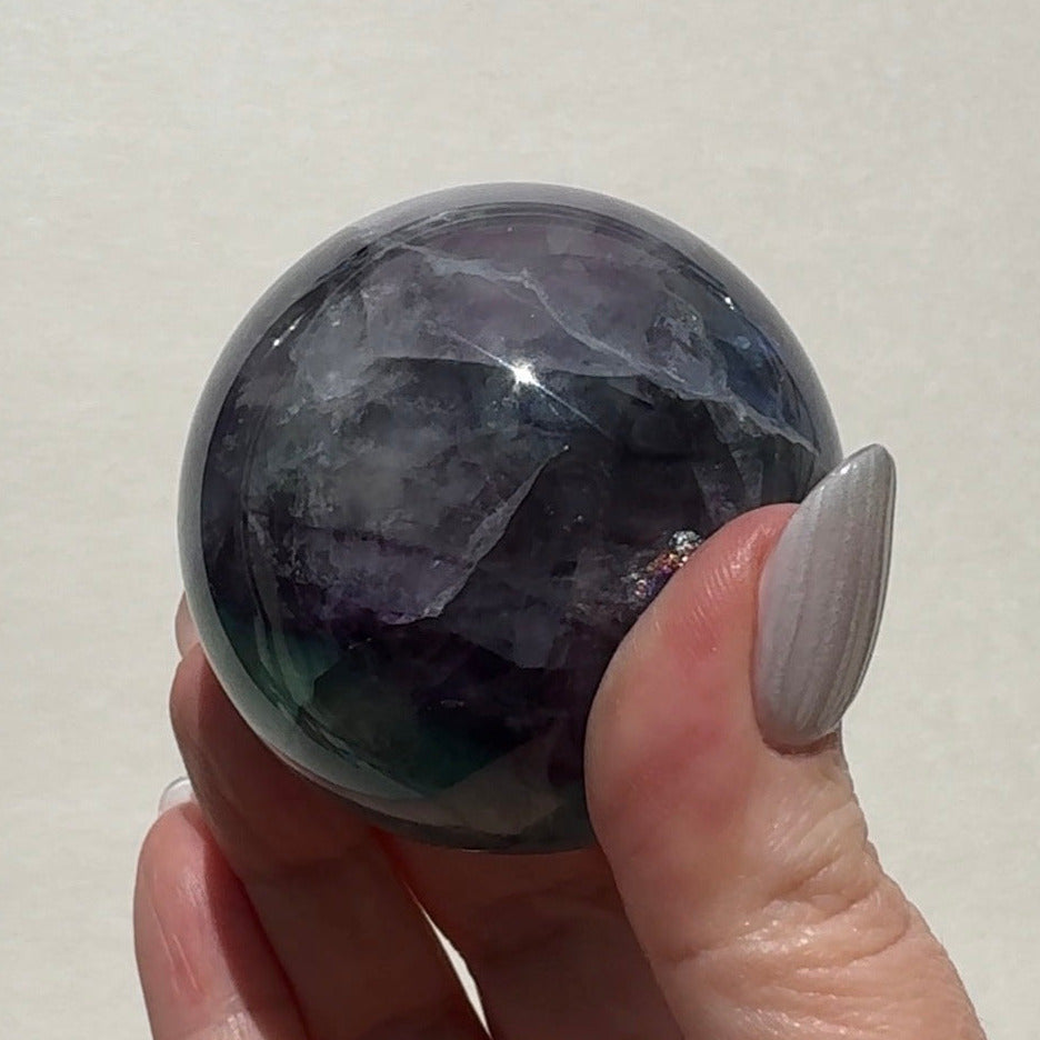 Rainbow Fluorite Sphere | B