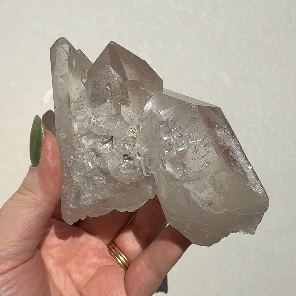 Quartz Cluster with Sugar Druzy