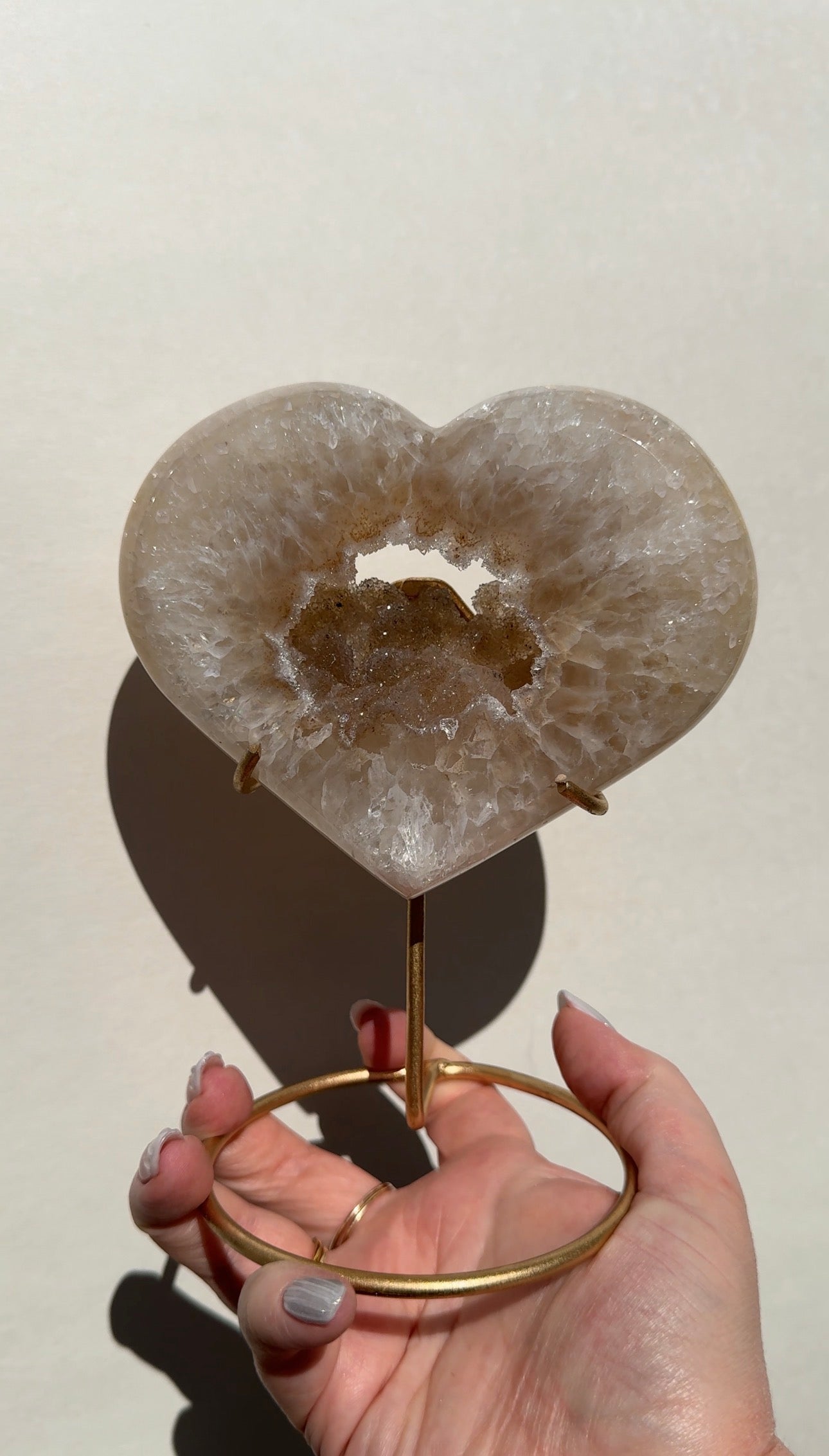 Druzy Agate Heart