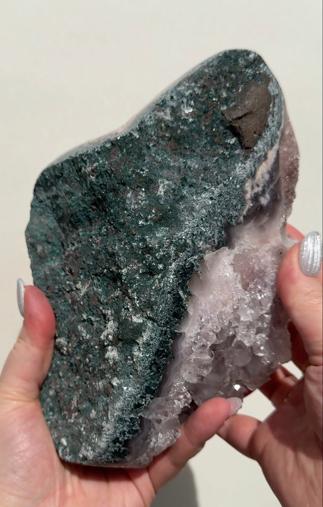 XL Druzy Pink Amethyst Freeform
