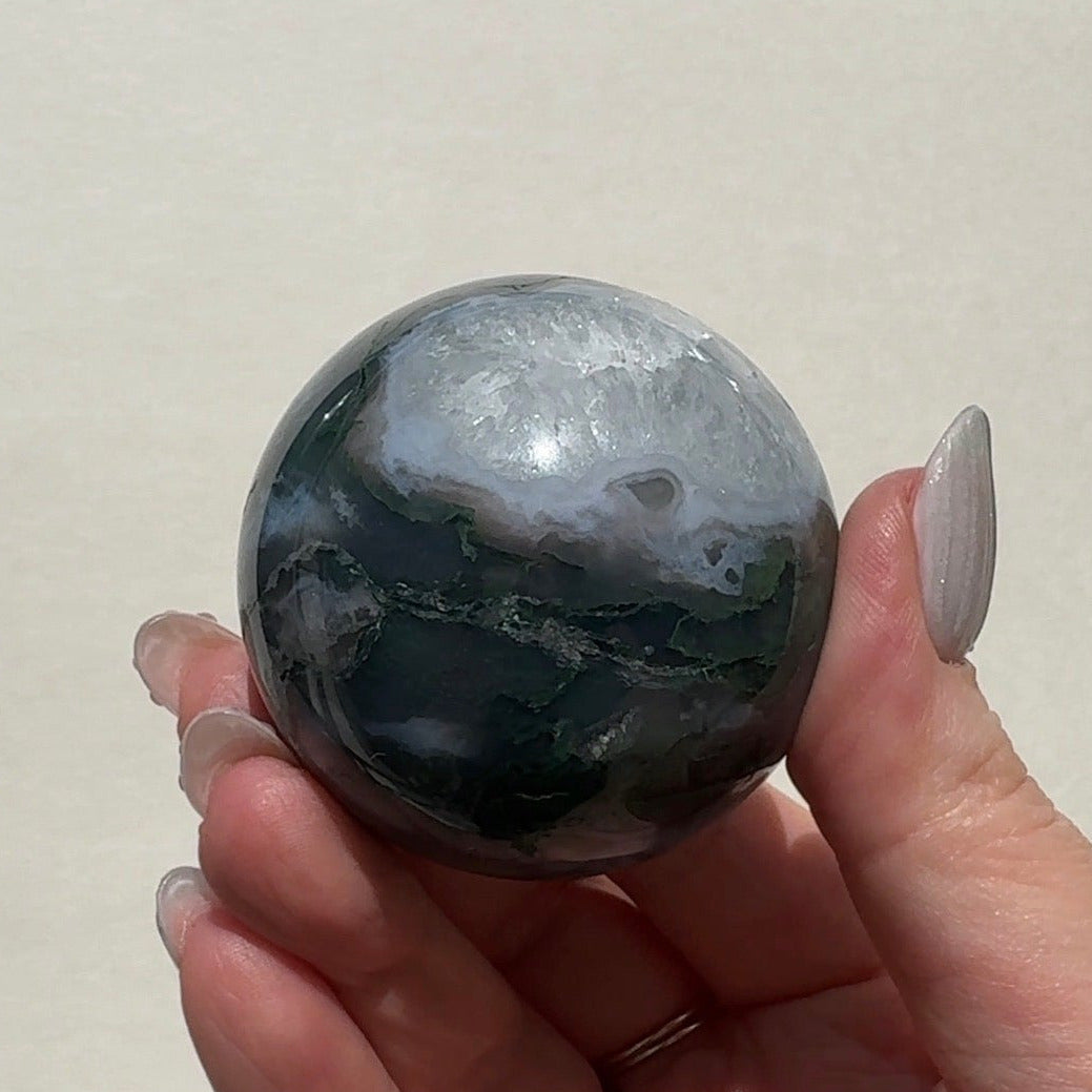 Moss Agate Sphere | B