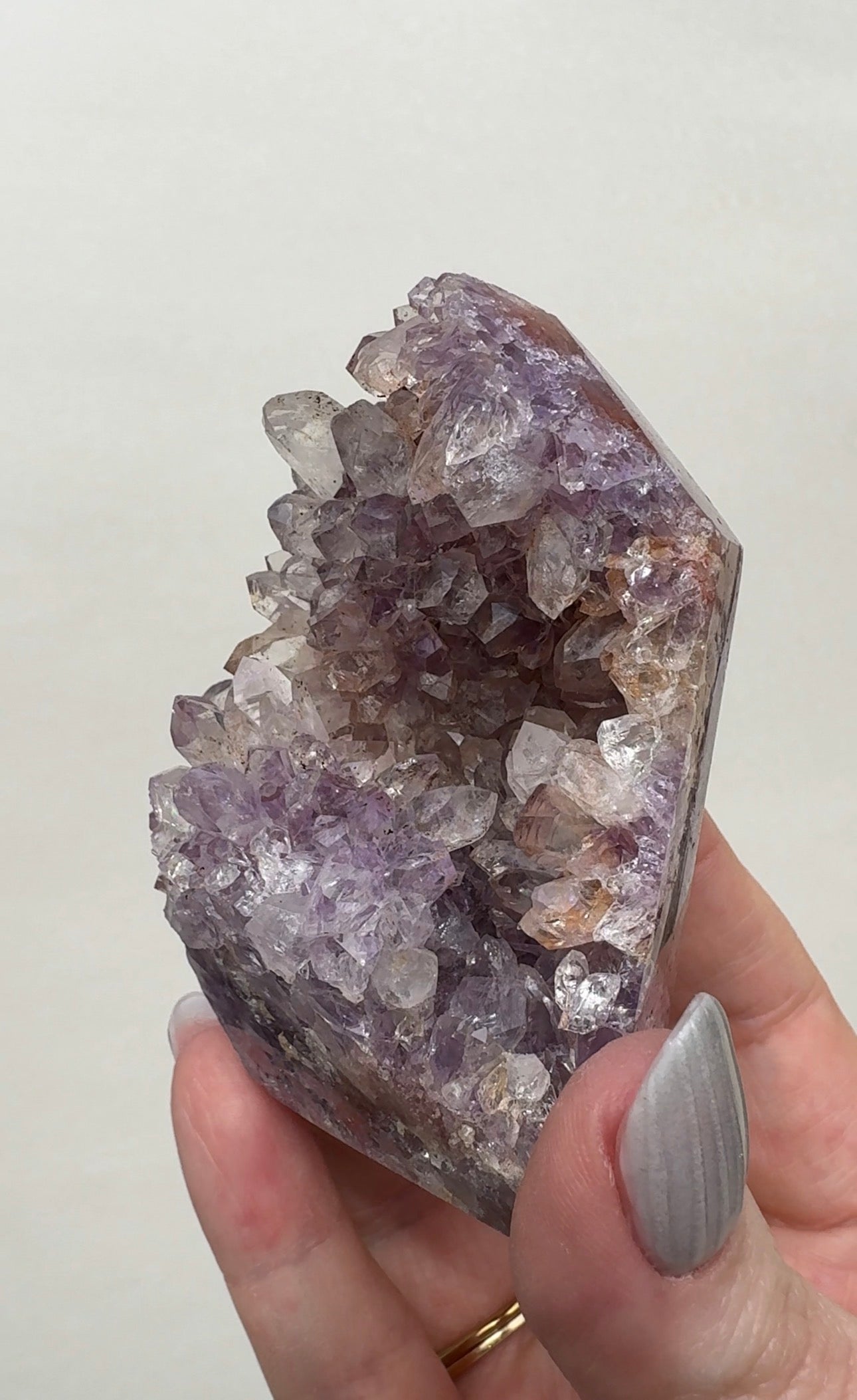 High Quality Druzy Pink Amethyst Tower