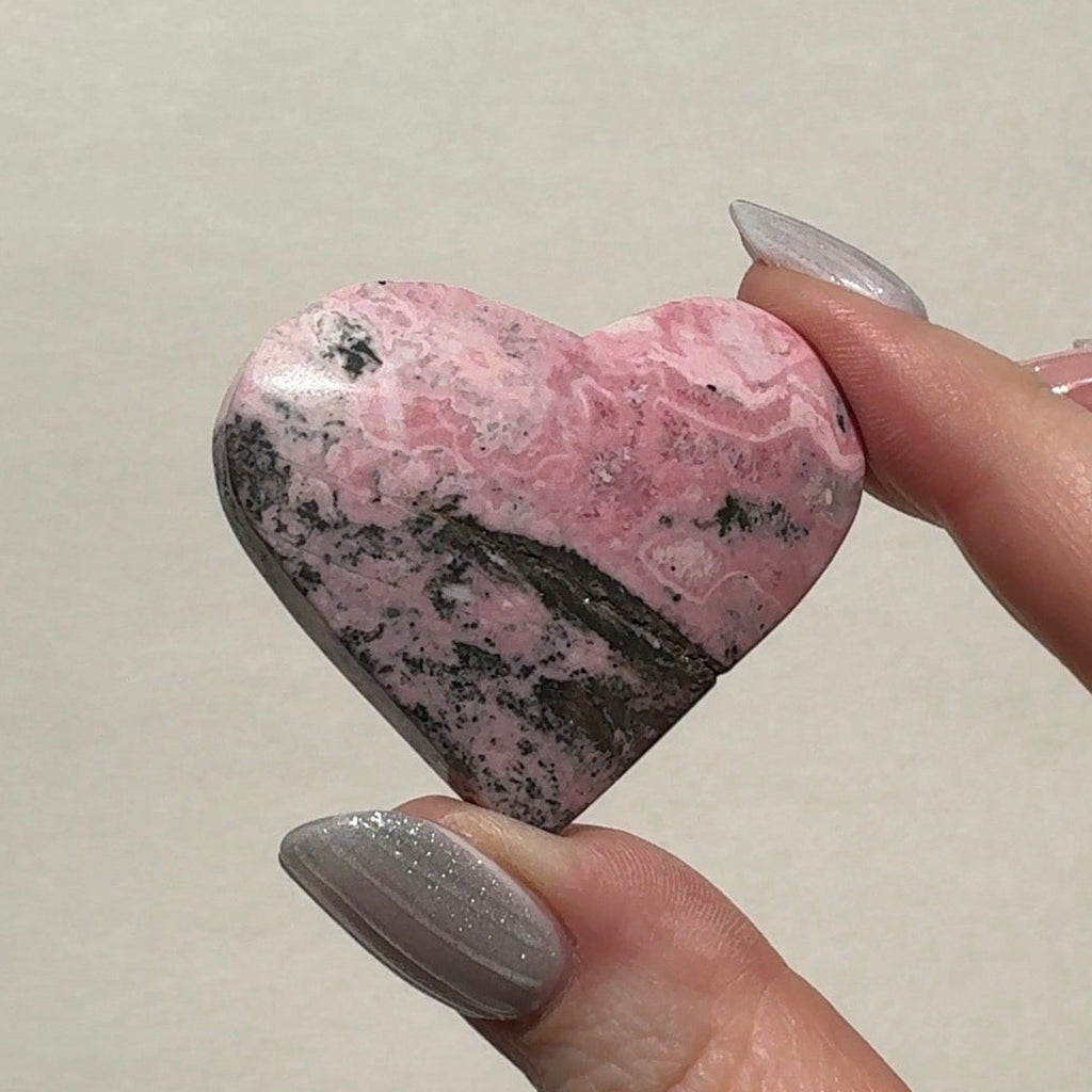 Peruvian Rhodonite Heart | L