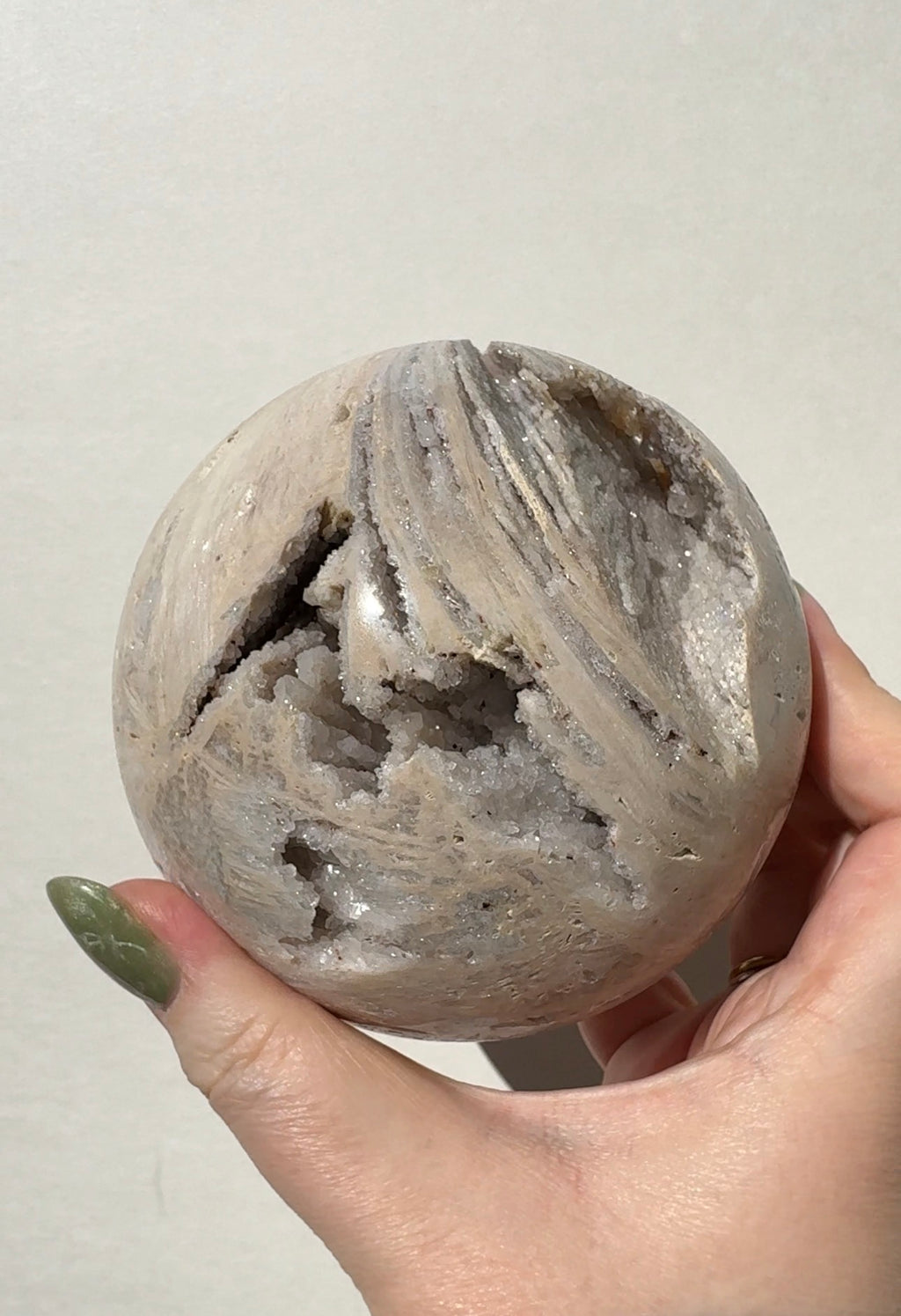 XL Druzy Pink Amethyst Sphere