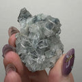 Diamond Apophyllite on Black Chalcedony | A6