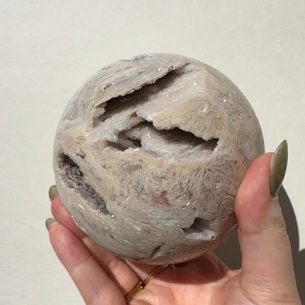 XL Druzy Pink Amethyst Sphere