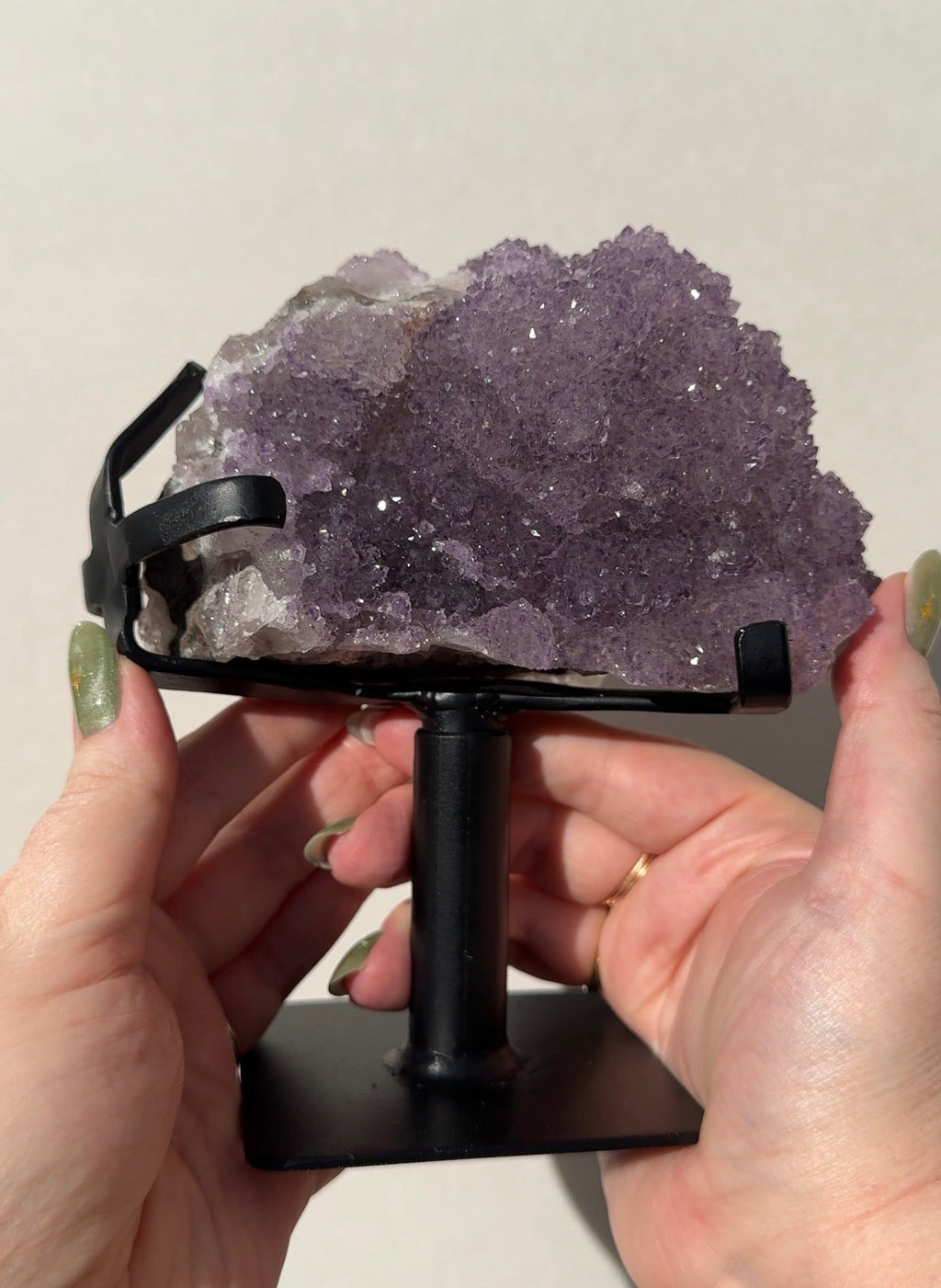 XL Double Sided Purple Amethyst Flower