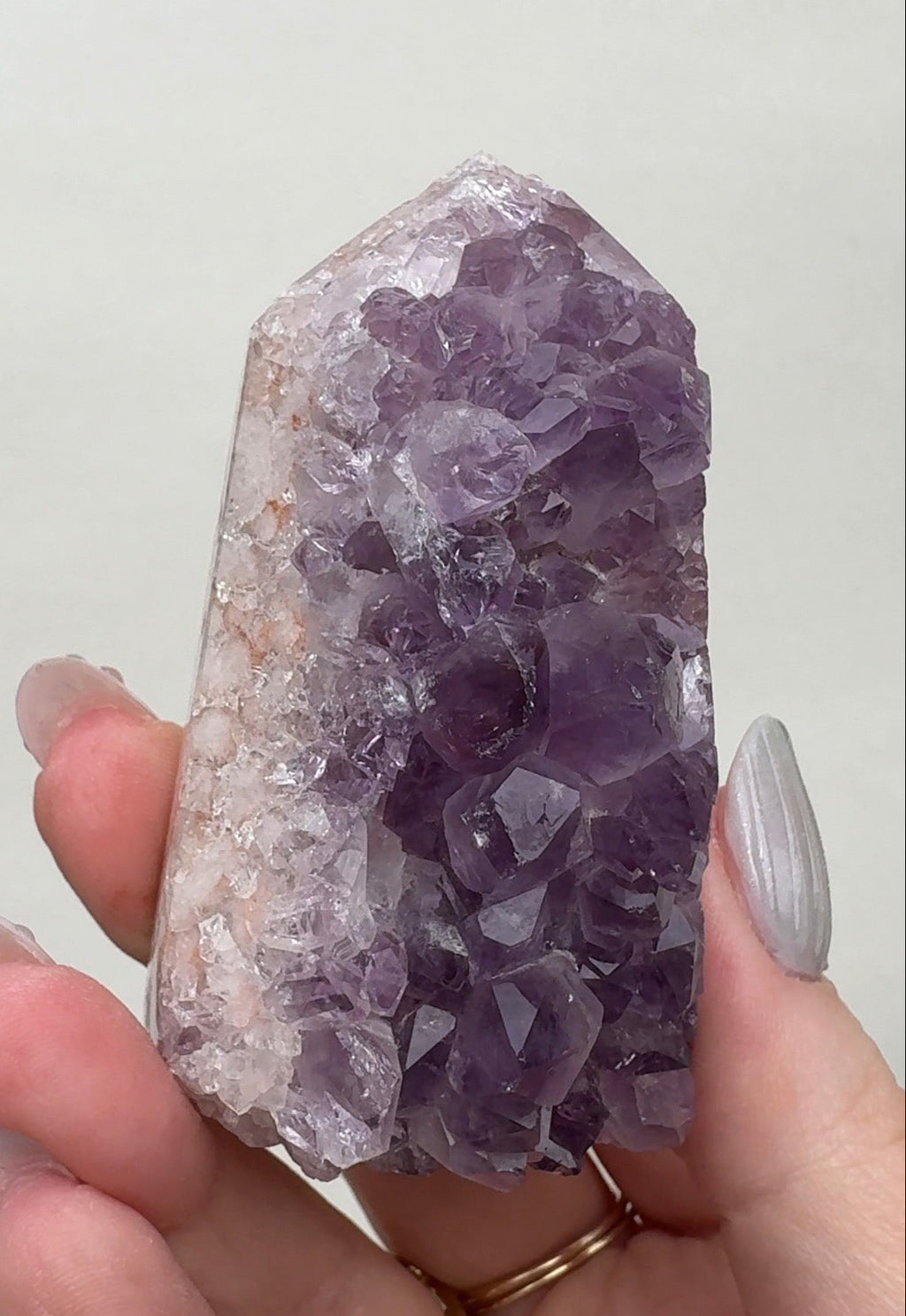High Quality Druzy Pink Amethyst Tower