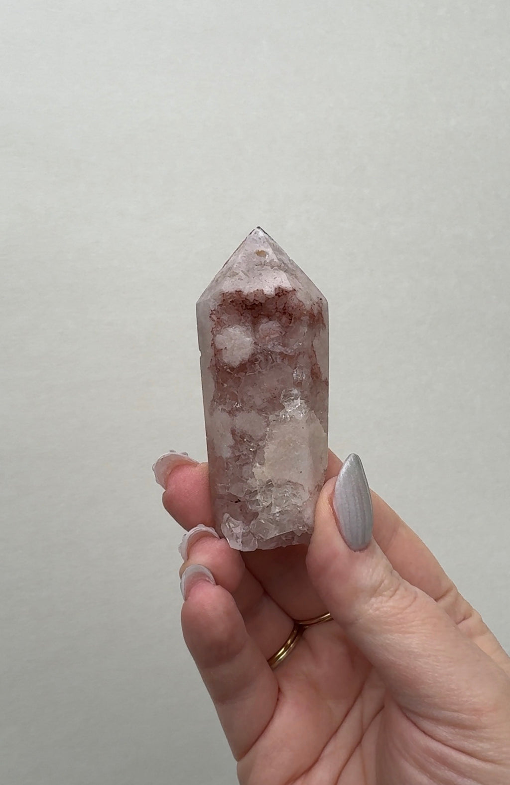 High Quality Druzy Pink Amethyst Tower