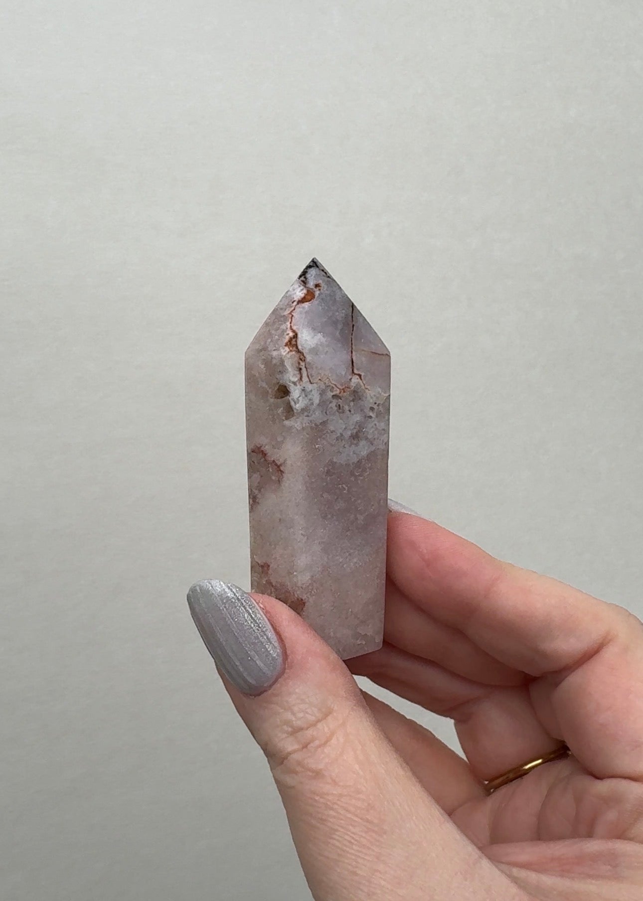 High Quality Druzy Pink Amethyst Tower