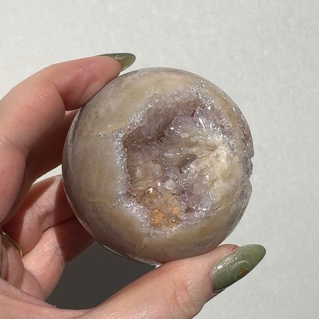 Druzy Pink Amethyst Sphere