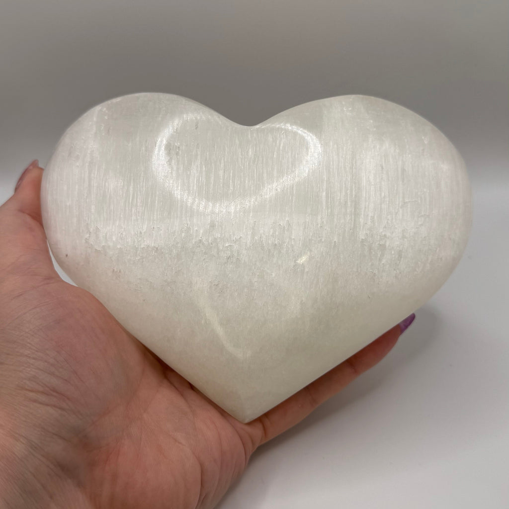 XL Selenite Heart