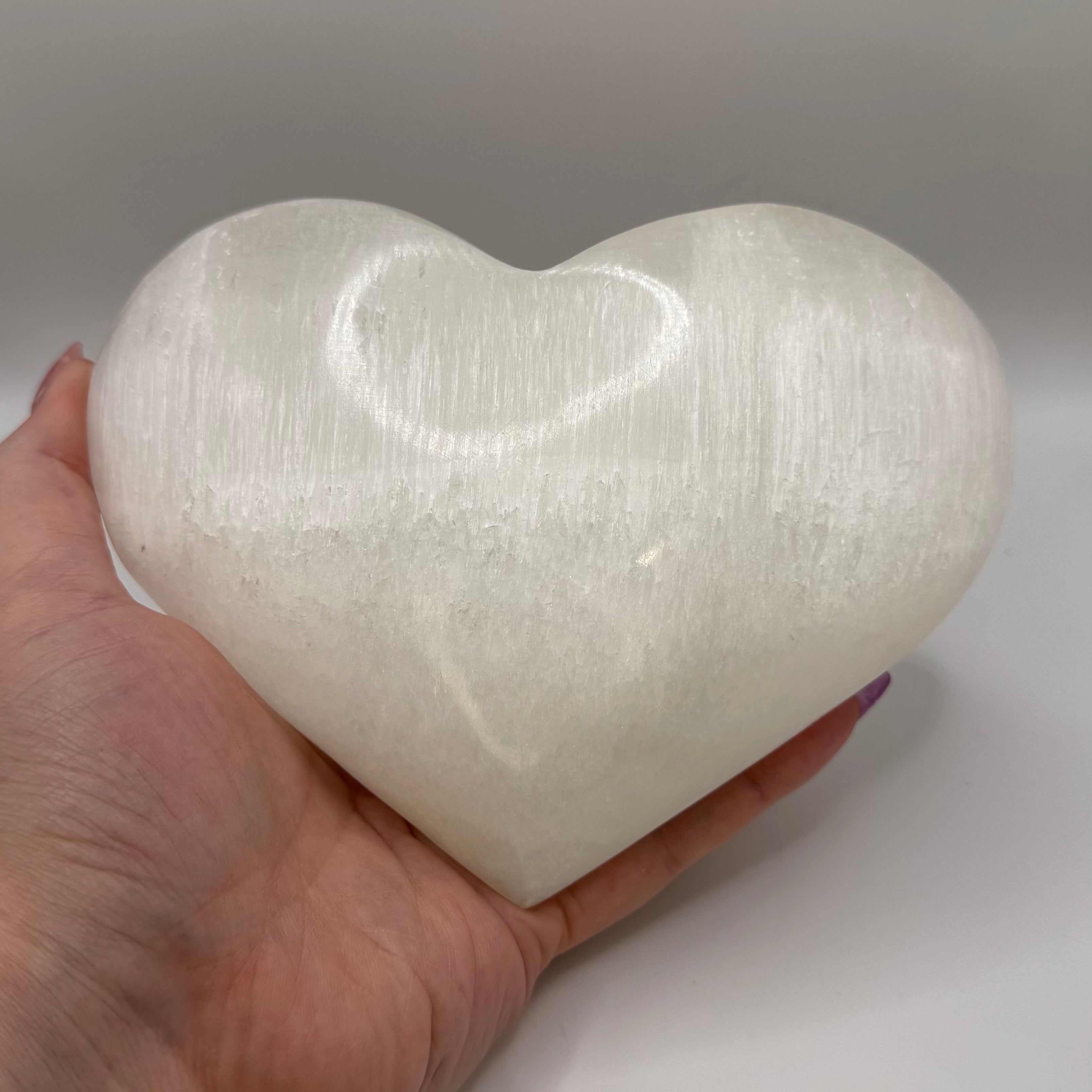 XL Selenite Heart