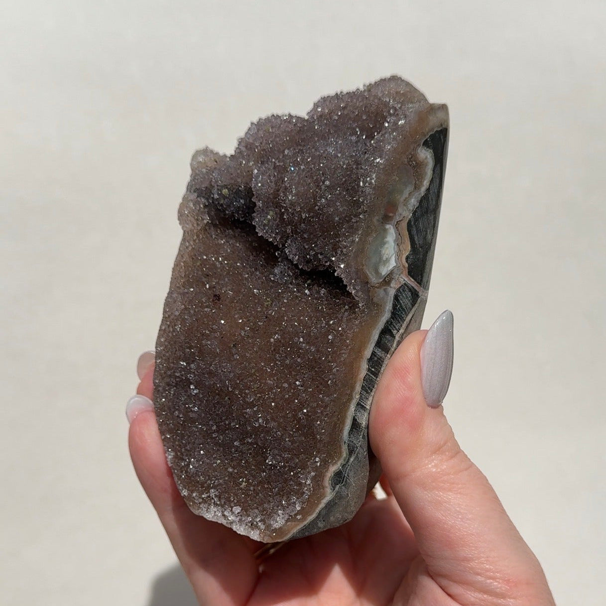 Uruguay Rainbow Amethyst Cutbase
