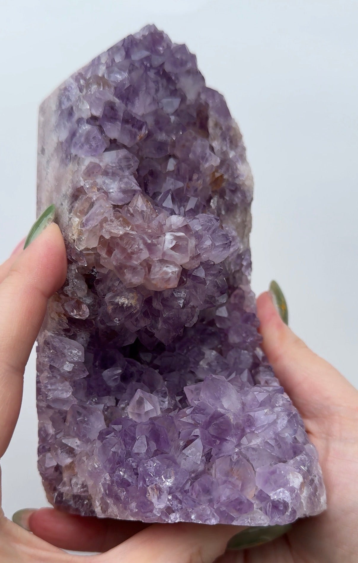 High Quality Druzy Pink Amethyst Tower
