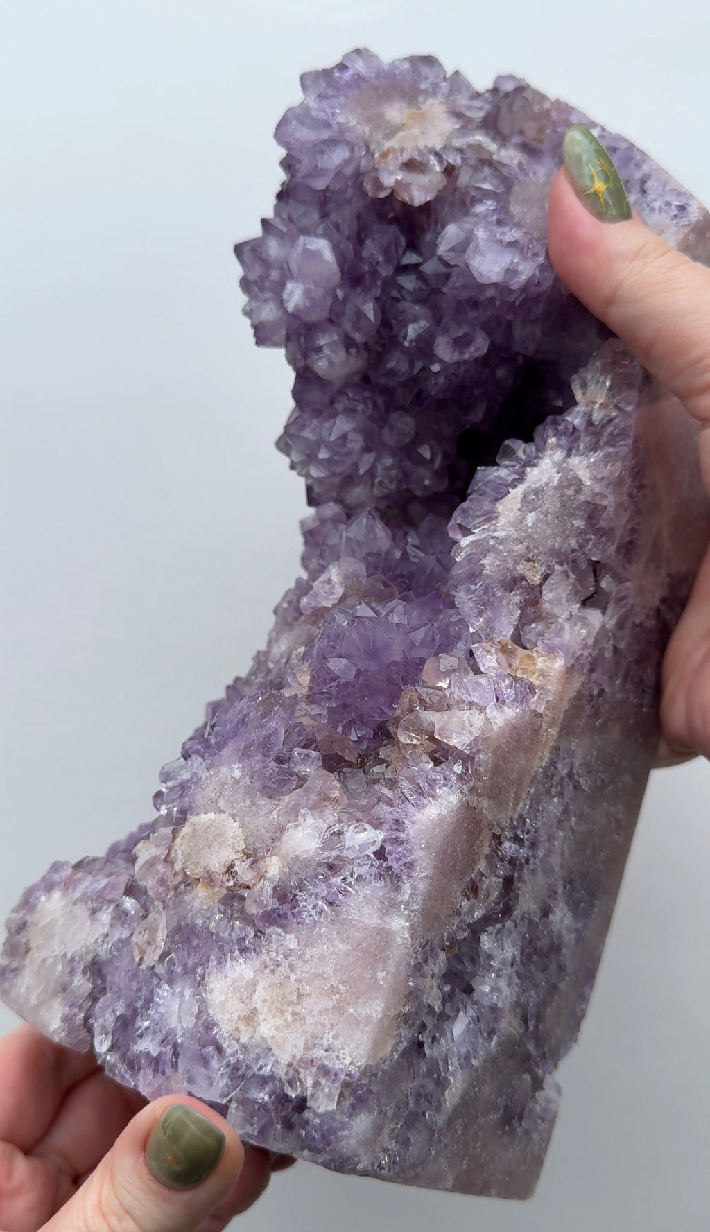 XXL High Quality Druzy Pink Amethyst Tower
