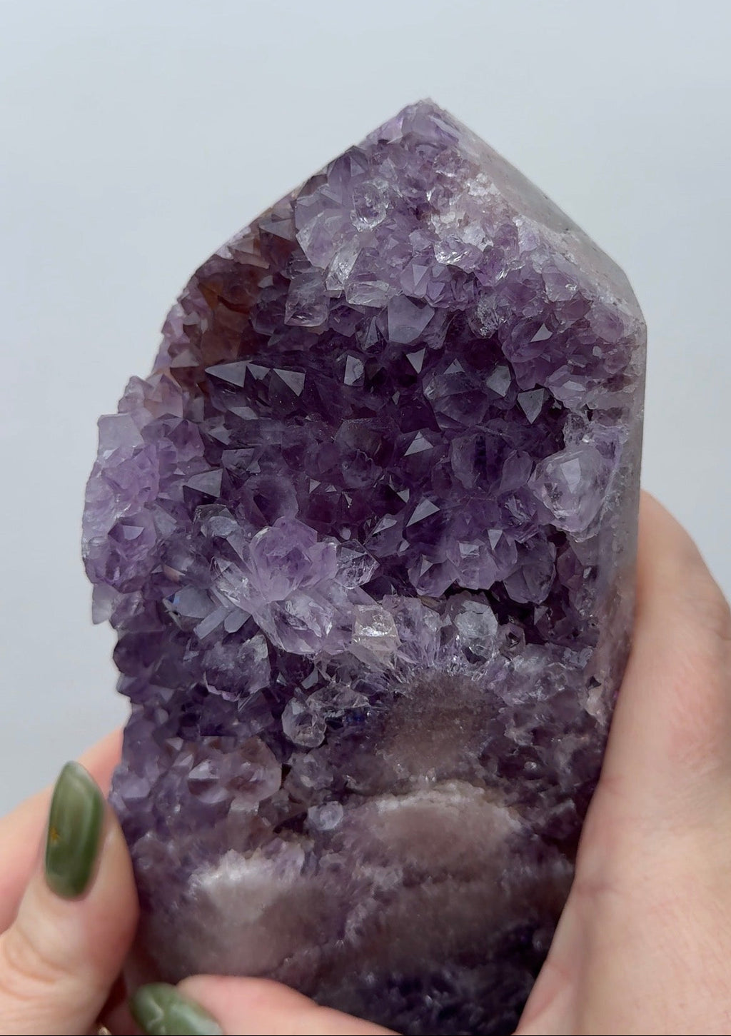 XL High Quality Druzy Pink Amethyst Tower