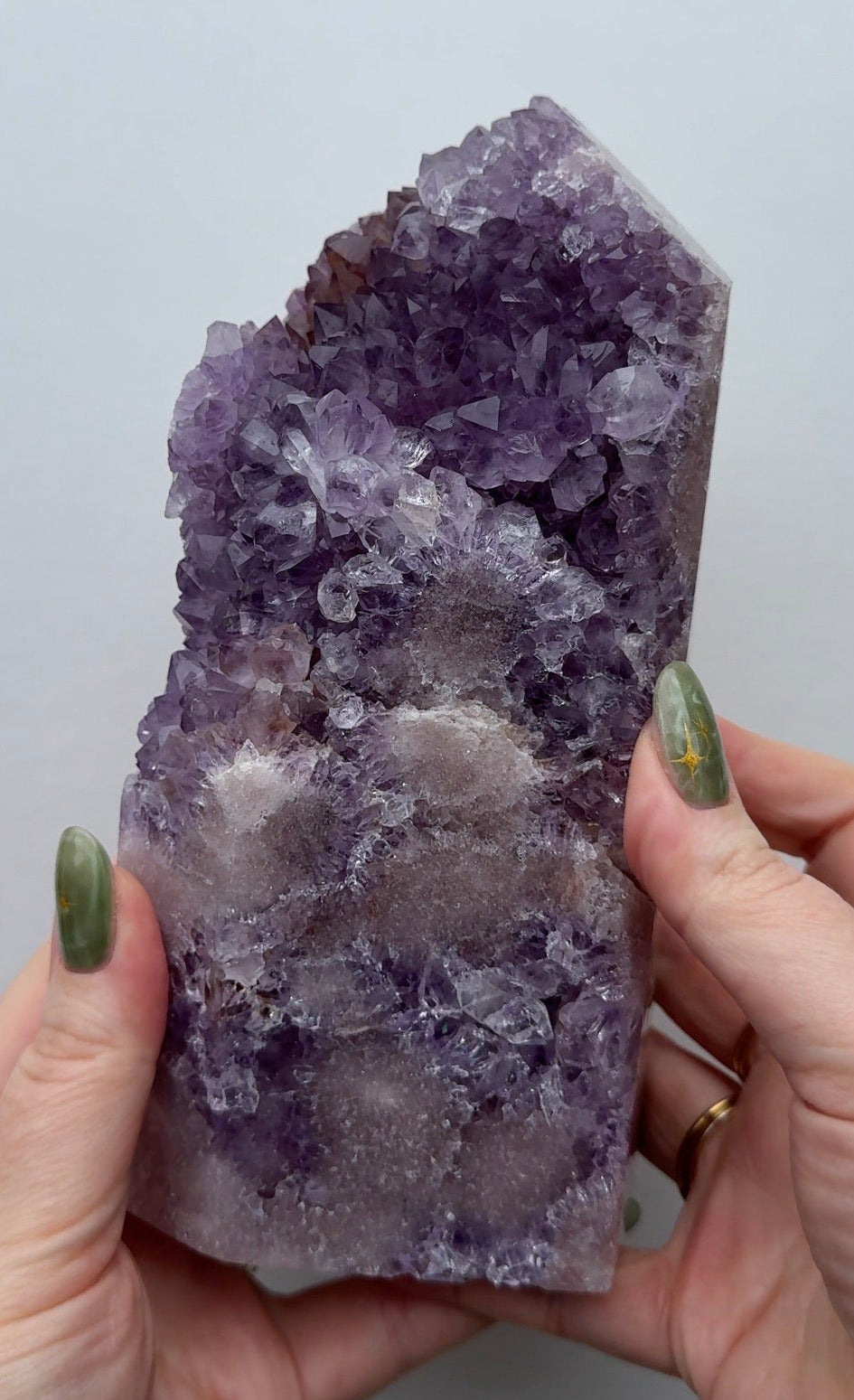 XL High Quality Druzy Pink Amethyst Tower
