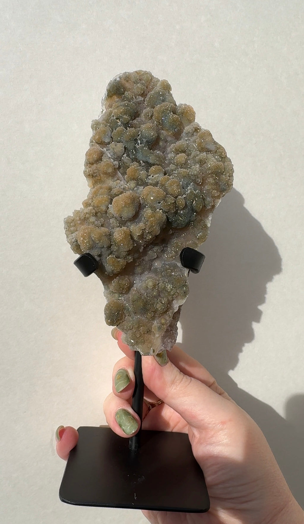 Sugar Amethyst on stand