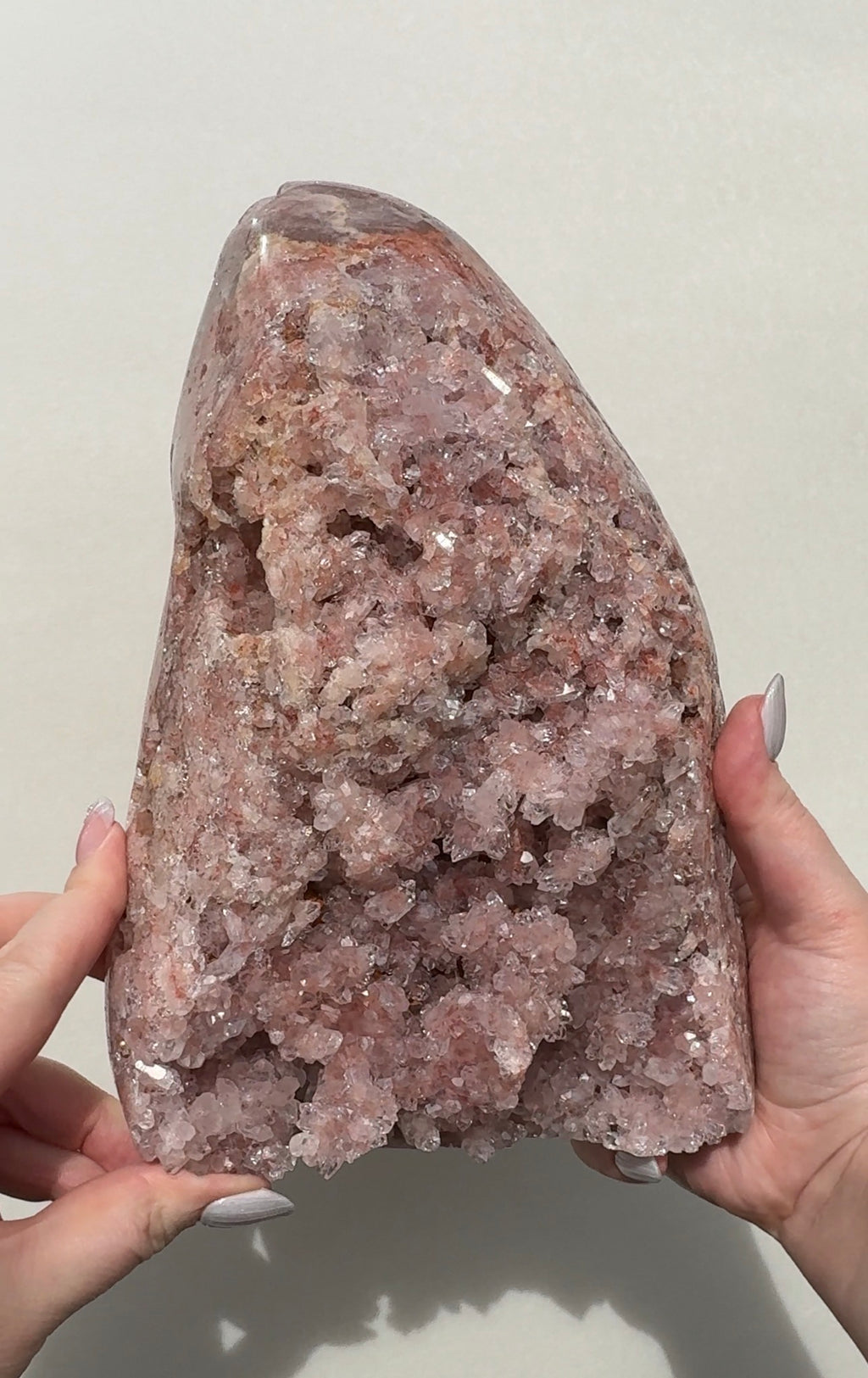 XL Druzy Pink Amethyst Freeform
