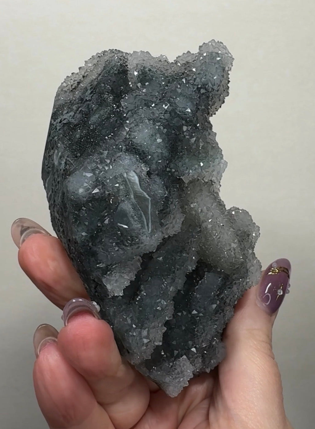 Black Chalcedony with Apophyllite| BDD