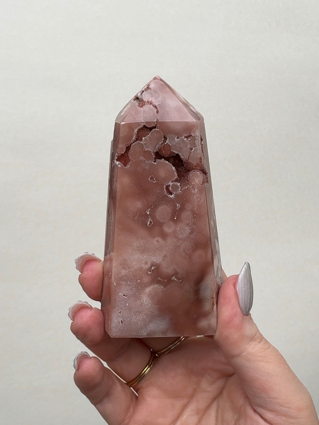 High Quality Druzy Pink Amethyst Tower