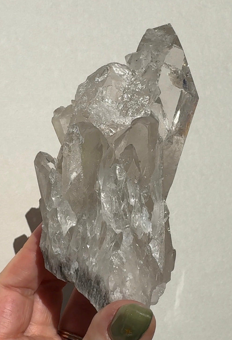 Quartz Cluster with Sugar Druzy