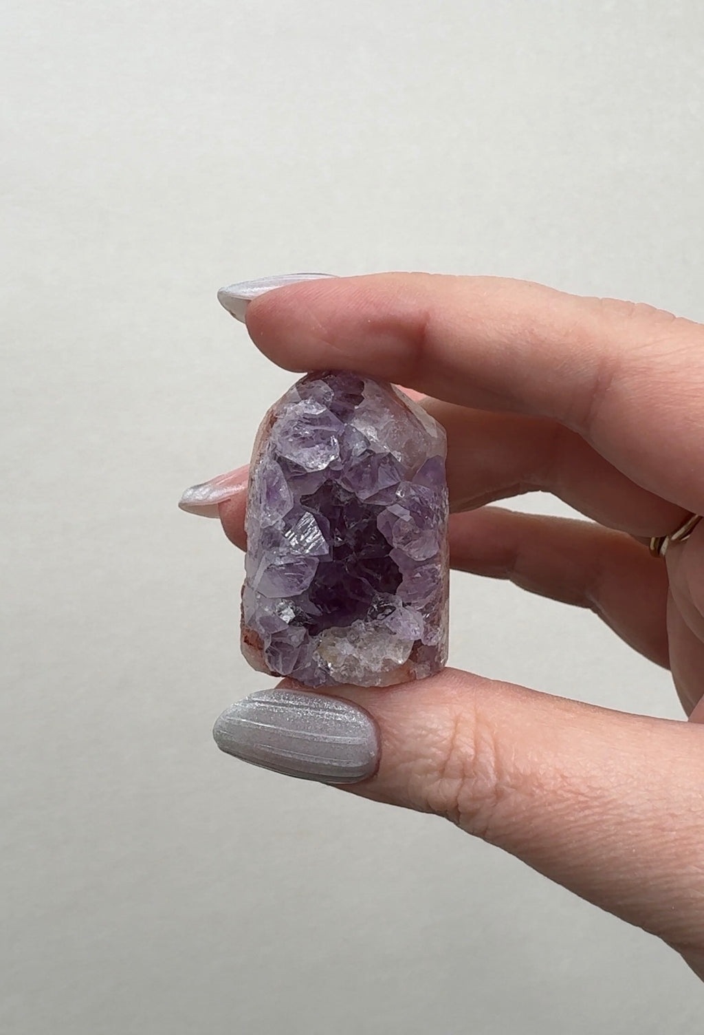 High Quality Druzy Pink Amethyst Tower