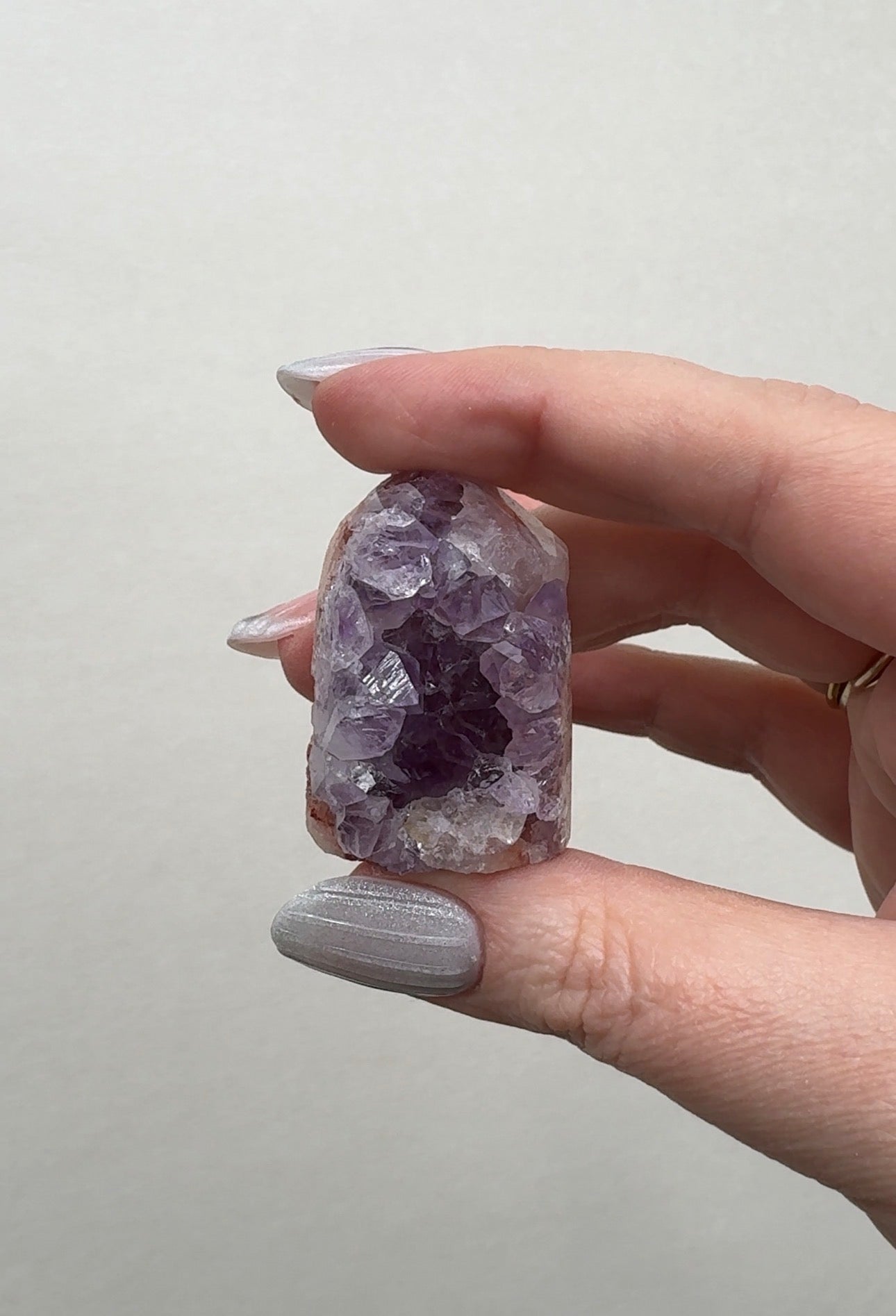 High Quality Druzy Pink Amethyst Tower