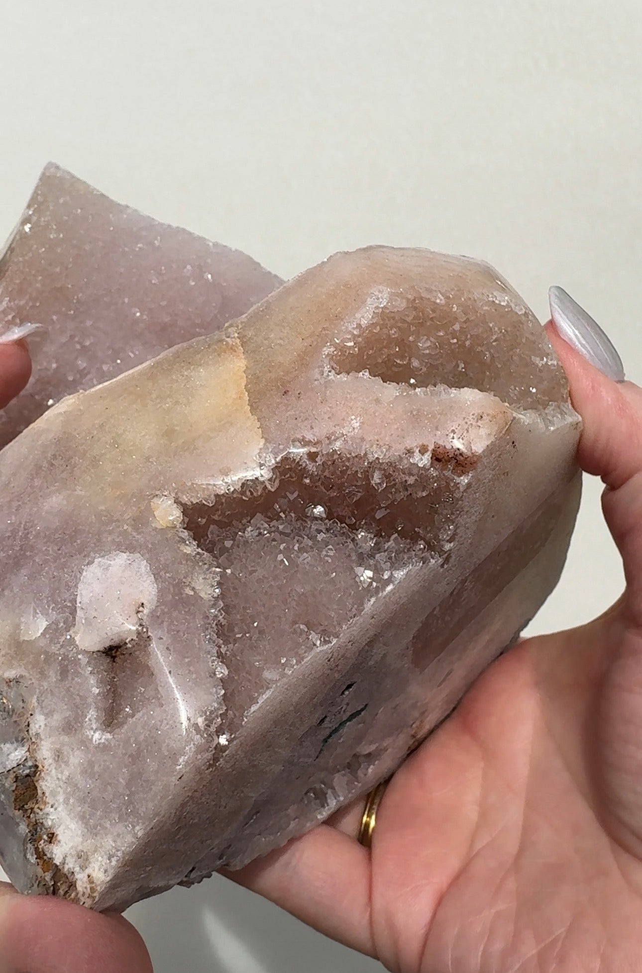 XL Druzy Pink Amethyst Freeform