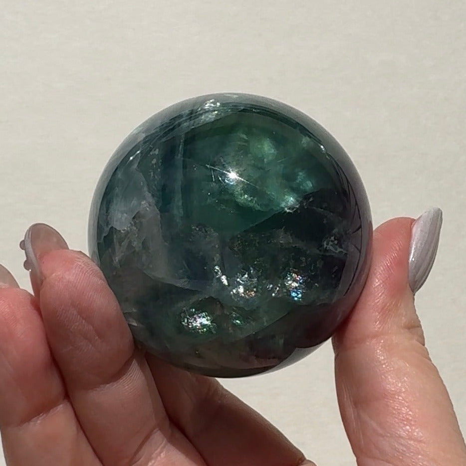 Rainbow Fluorite Sphere | A