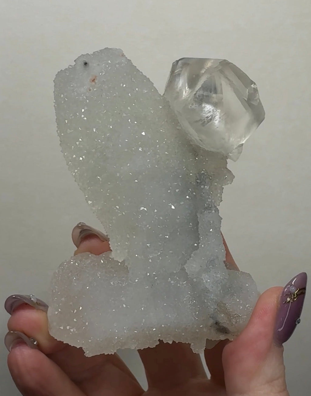 Diamond Apophyllite on Chalcedony | DA20